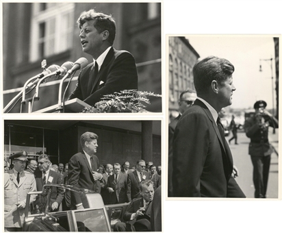 Collection of (23) John F. Kennedy Original 4x6" Photos From Famous Trip to Berlin June 26, 1963